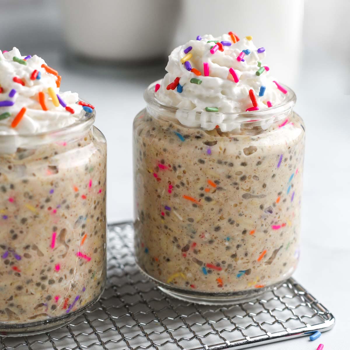 Vegan Birthday Cake Overnight Oats: Customizable Healthy Recipe